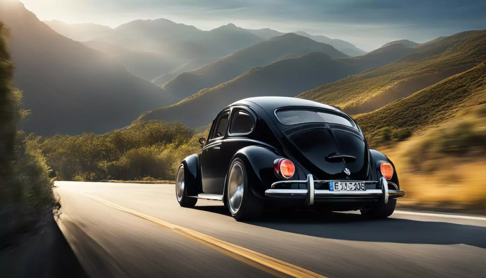 Volkswagen Fusca Preto / Foto: Clube do Carro